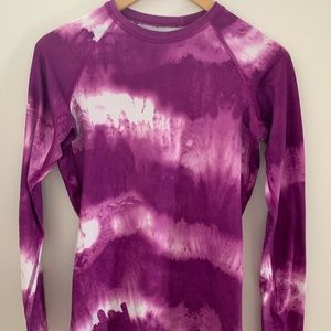 Nike Pro Combat Long Sleeve Tie Dye Workout Shirt